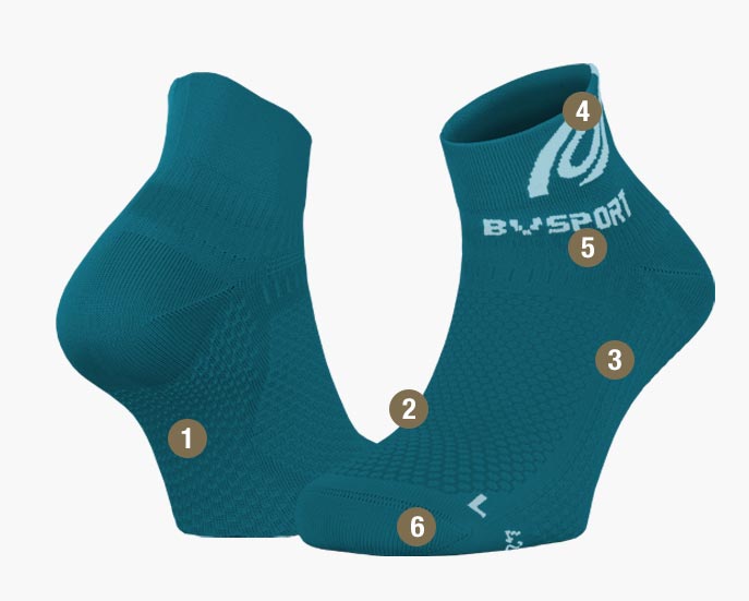 Socks Light 3D indigo